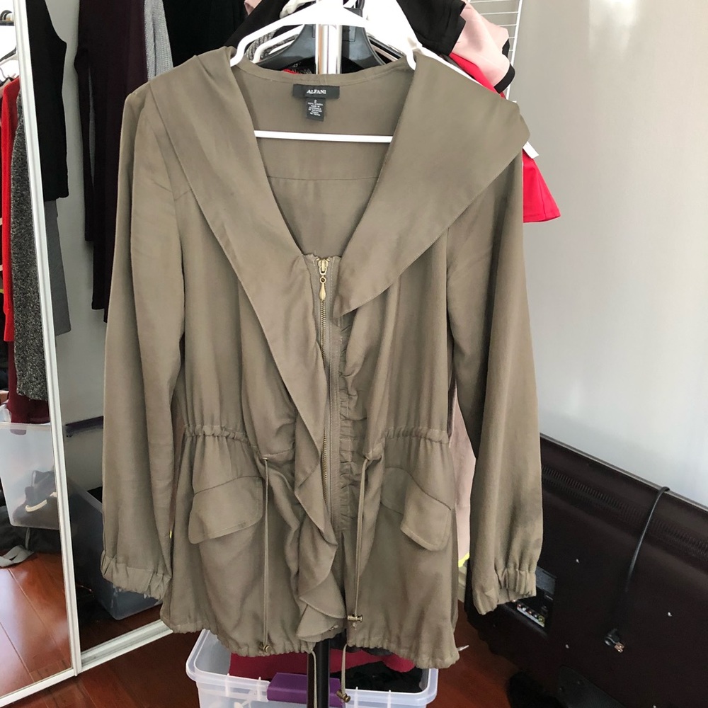 Alfani Olive green jacket size 2